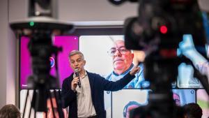 Víctor Font, en una rueda de prensa. 