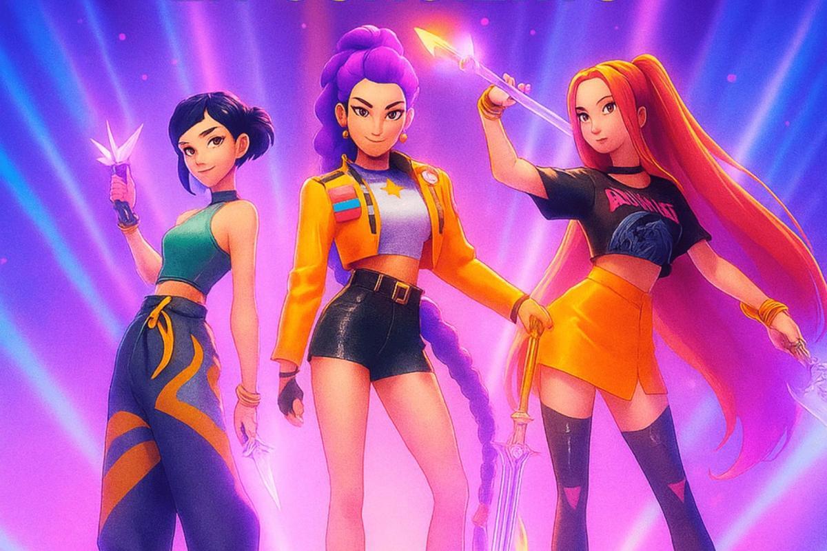 Las Guerreras k-pop son Rumi, Mira y Zoey