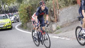 Geraint Thomas, durante la tercera etapa del Giro.