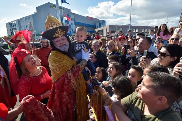 05-01-2020 LAS PALMAS DE GRAN CANARIA. Llegada de los Reyes Magos al Sanapú. Fotógrafo: ANDRES CRUZ  | 05/01/2020 | Fotógrafo: Andrés Cruz