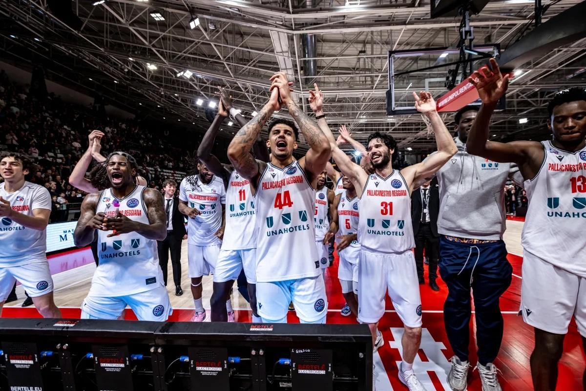 El Pallacanestro Reggiana de Jamar Smith, posible rival del unicaja en cuartos de final.