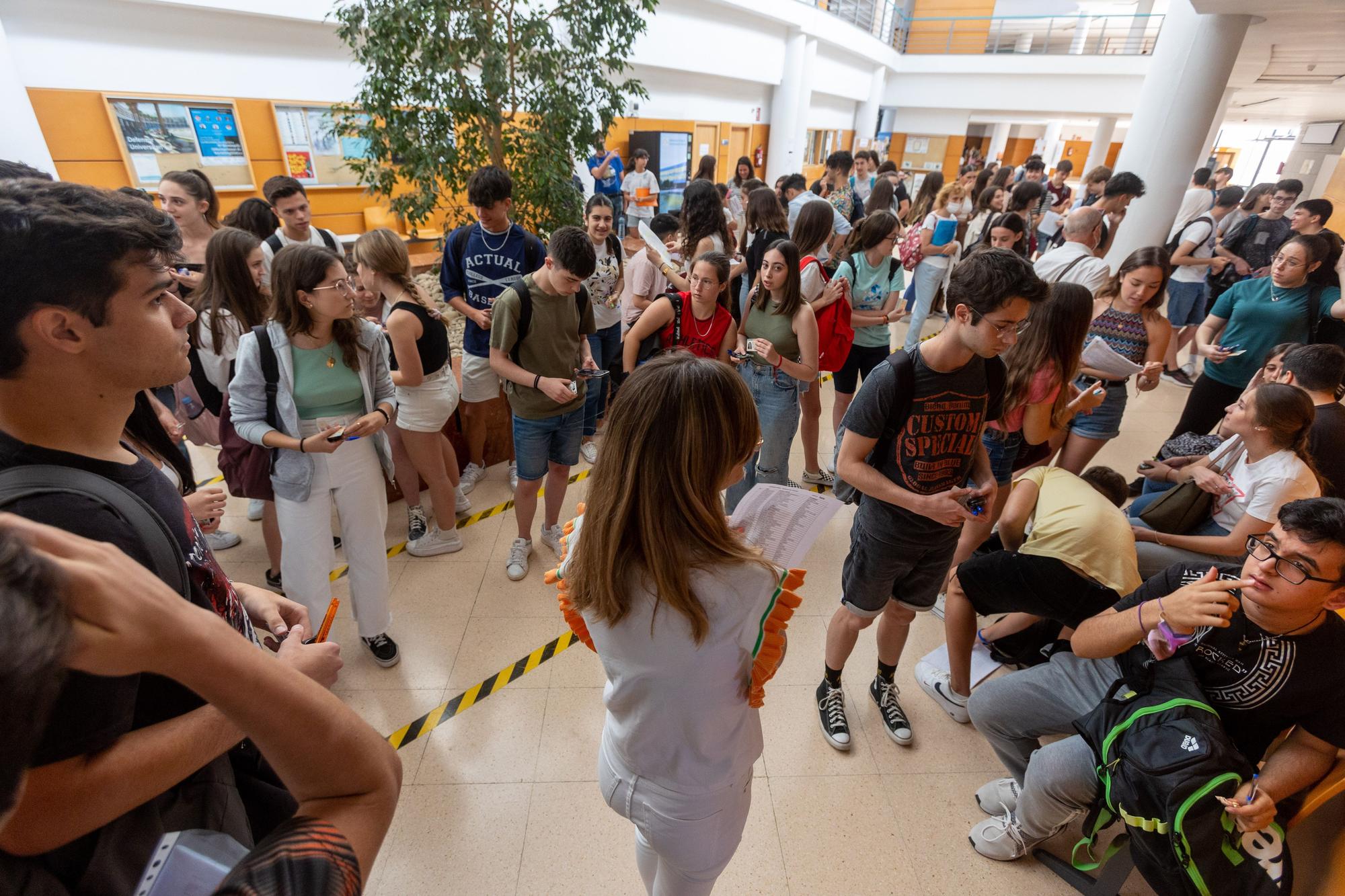 Primer día de Selectividad en la Universidad de Alicante