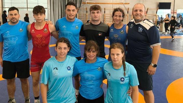 Joel Castro (segundo por la izquierda, arriba) junto al resto de la Selección Española. |
