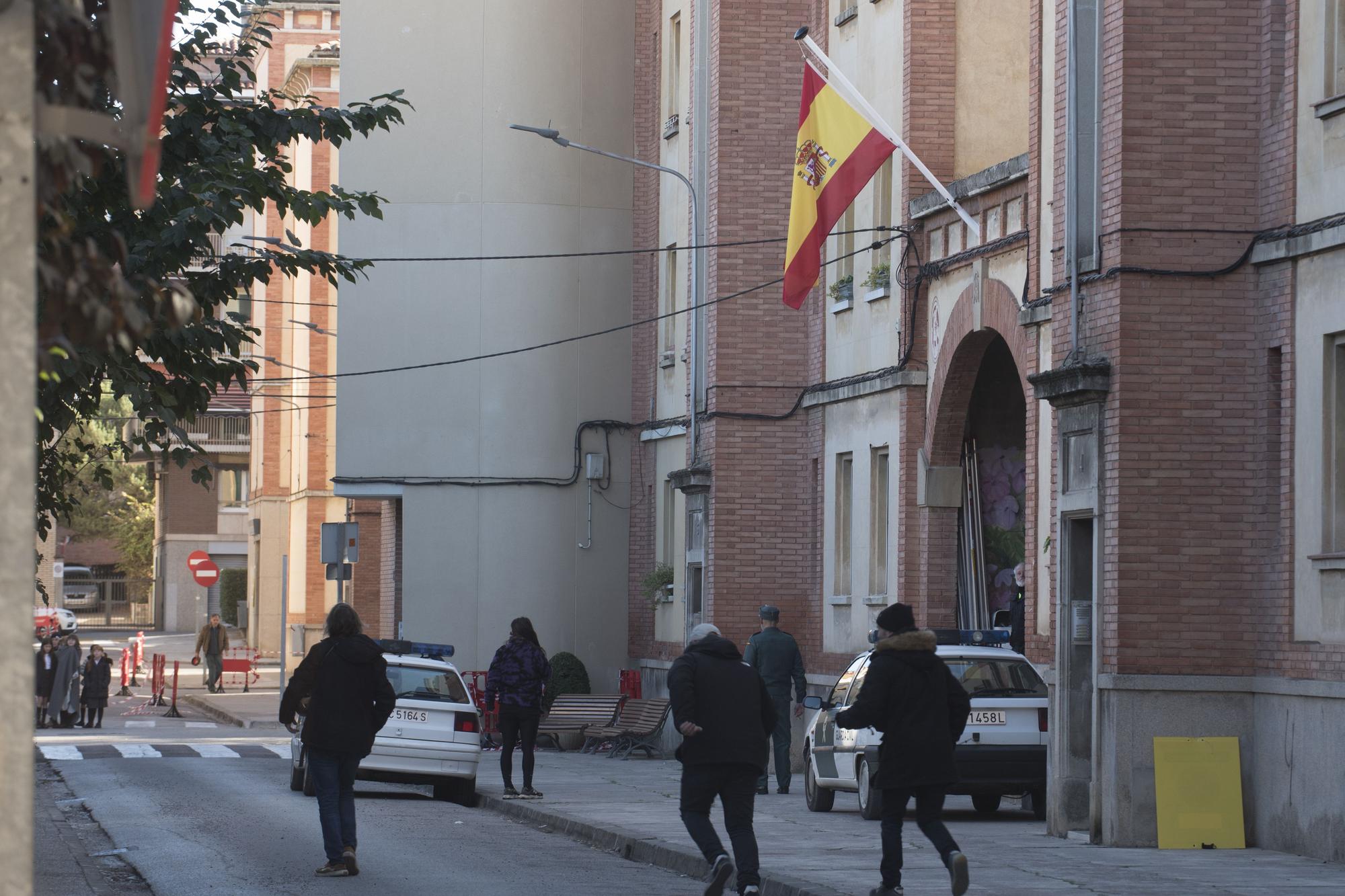 Rodatge de la sèrie 'El otro lado' a les vivendes de la Sagrada Família