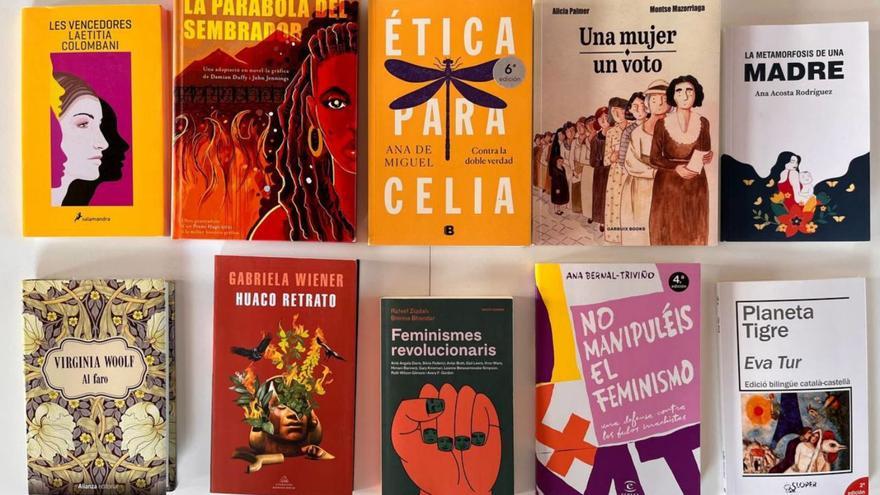 Los libros preparados para la temporada del Club de Lectura Feminista. | AE