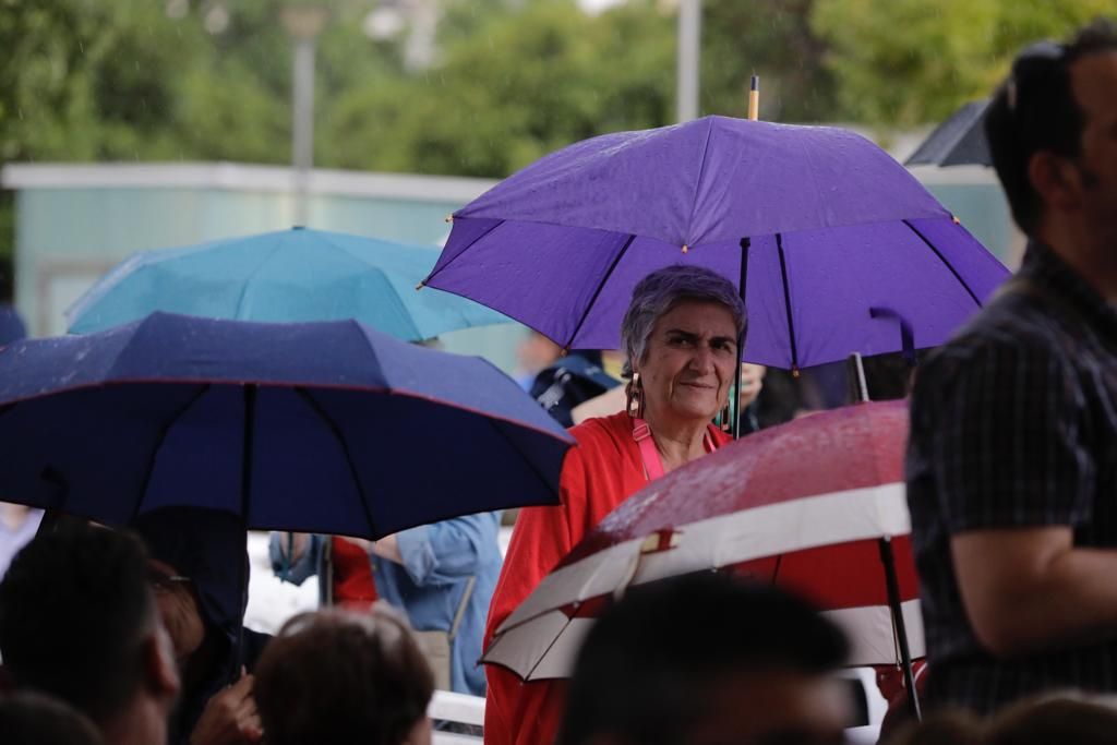 Yolanda Díaz visita Palma en uno de los actos de campaña de Unidas Podemos