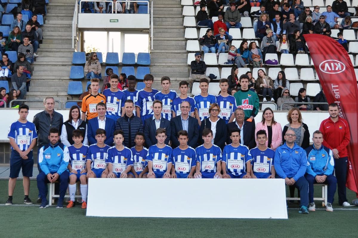 Puig, en l'etapa al futbol base del Figueres