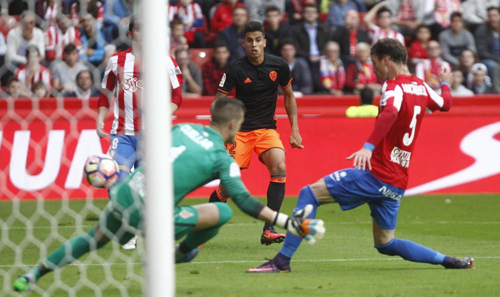 Las mejores imágenes del Sporting de Gijón - Valencia