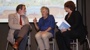 Folch, Mariscal y Viza, durante la presentación.