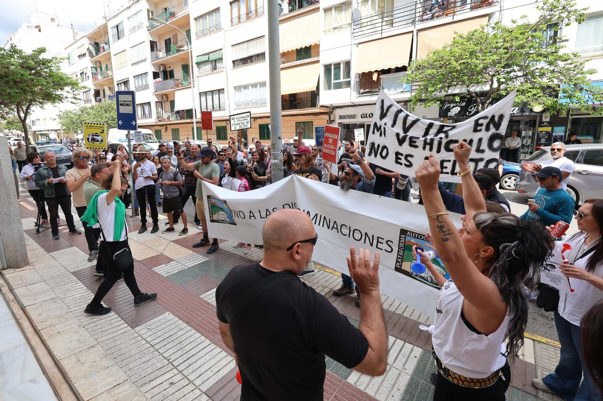 Nueva manifestación de caravanistas en Ibiza