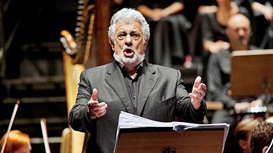 Plácido Domingo, durante un recital.