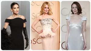 Las estrellas Demi Moore, Nicole Kidman y Emma Stone, en la fiesta de Vanity Fair, y en la alfombra roja de los Oscars 2026.
