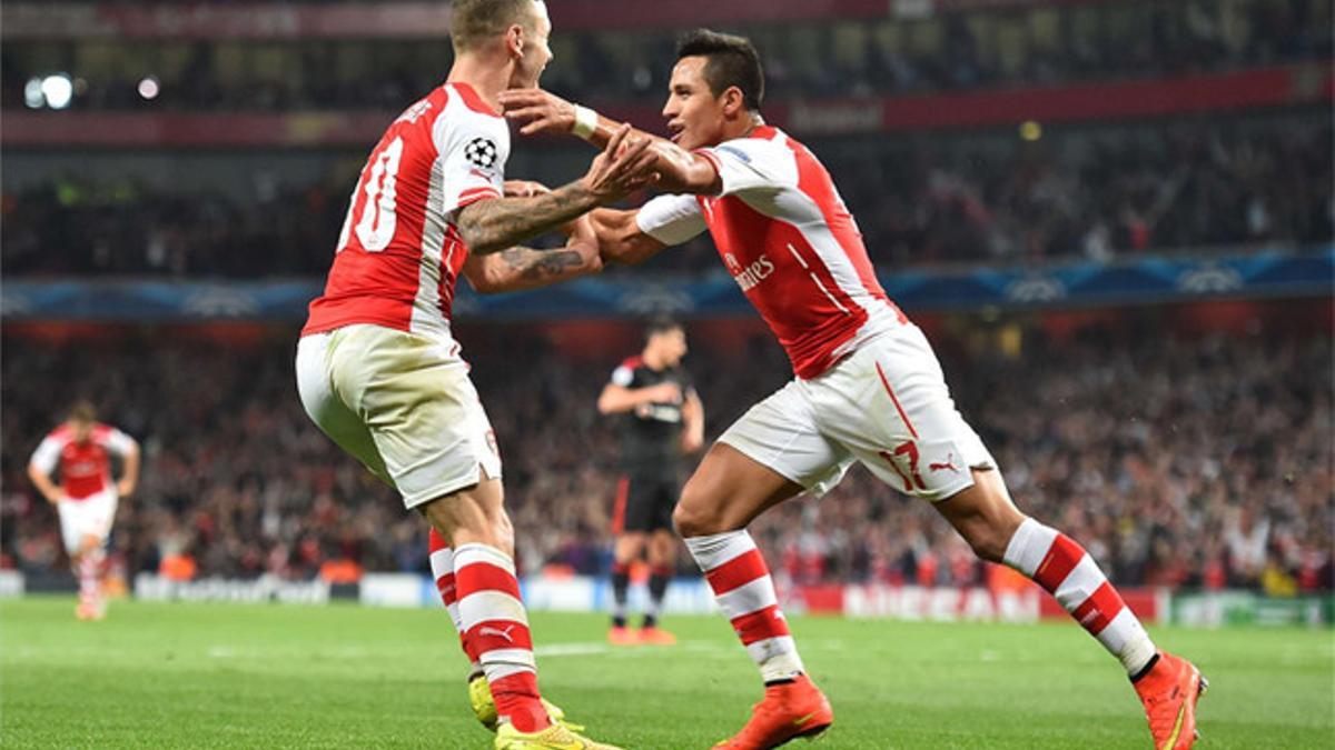 Alexis ya marca goles importantes con el Arsenal