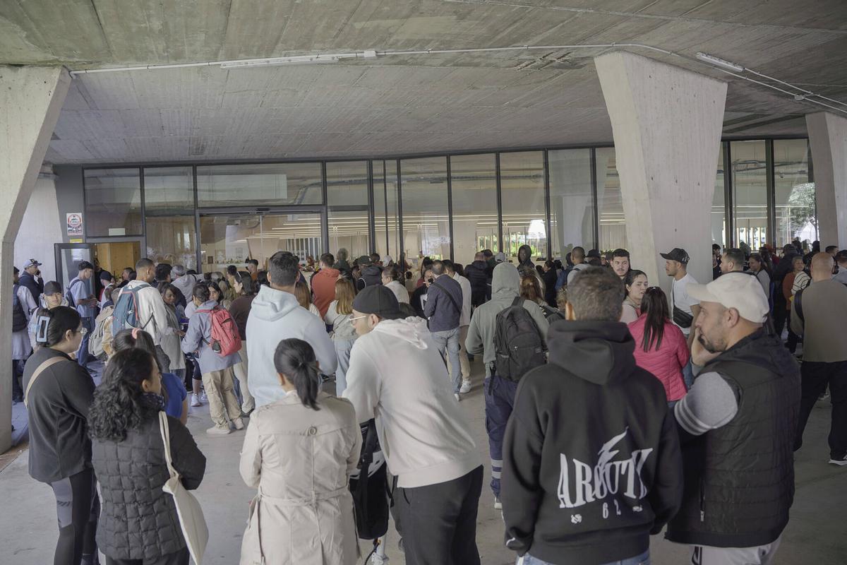 Fotos | El reparto de turnos disipa los nervios en la cola para obtener el informe de vulnerabilidad en Palma: "Está mucho mejor organizado que ayer" Fotos | El reparto de turnos disipa los nervios en la cola para obtener el informe de vulnerabilidad en Palma: "Está mucho mejor organizado que ayer"