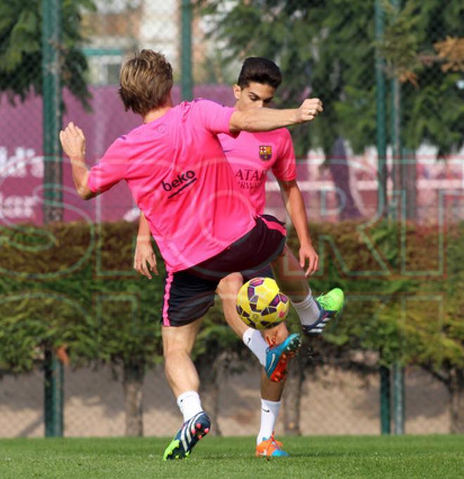 El Barça prepara el partido contra el Celta sin Iniesta