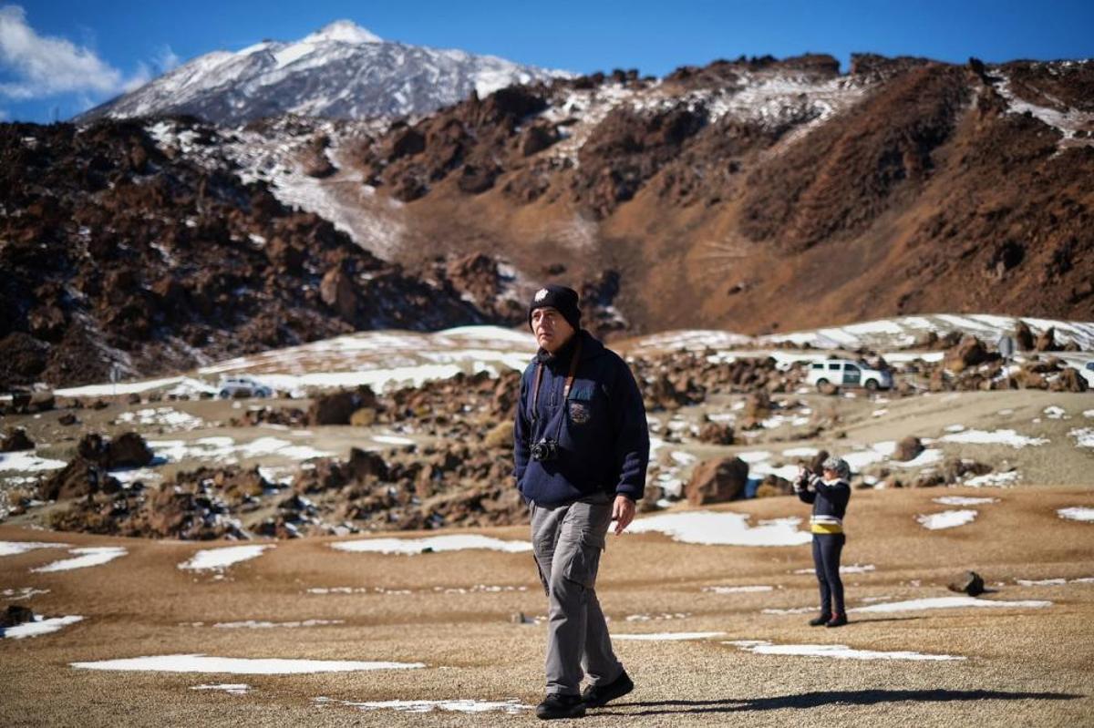 Nieve en el Teide, noviembre de 2018
