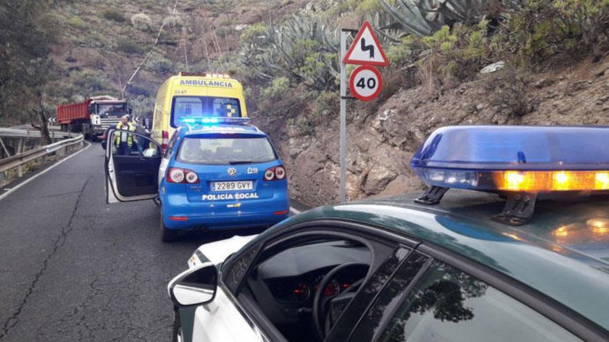 Accidente entre dos vehículos en Telde