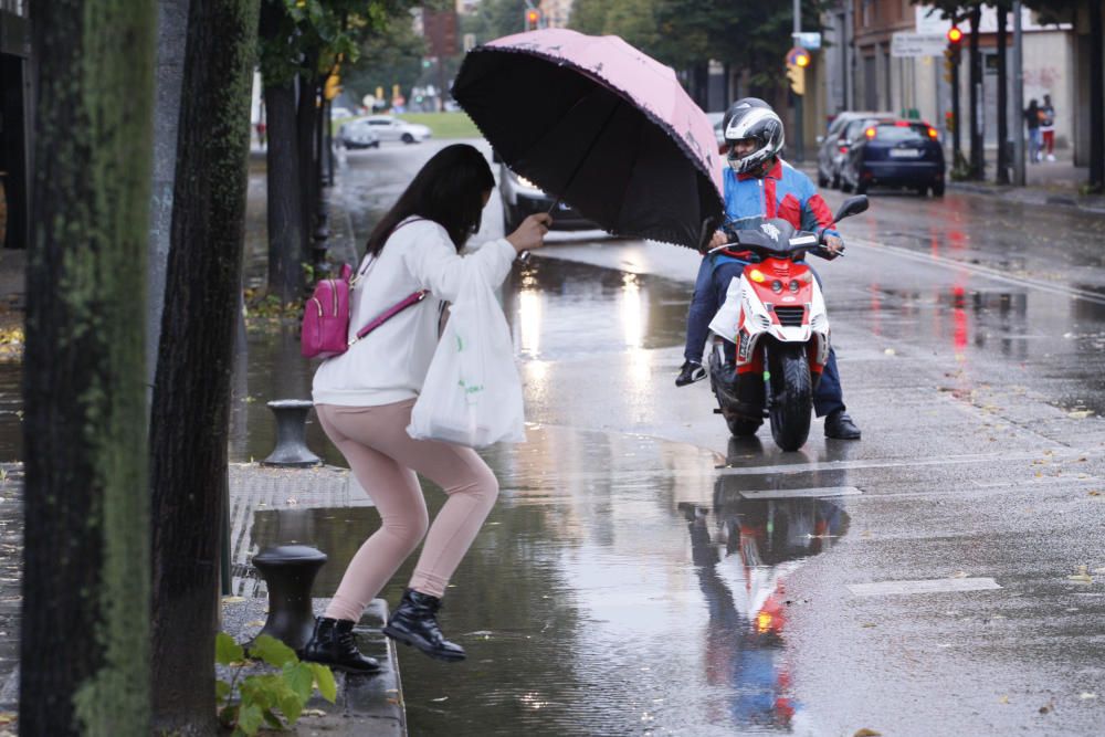 Efectes de la pluja a la ciutat de Girona