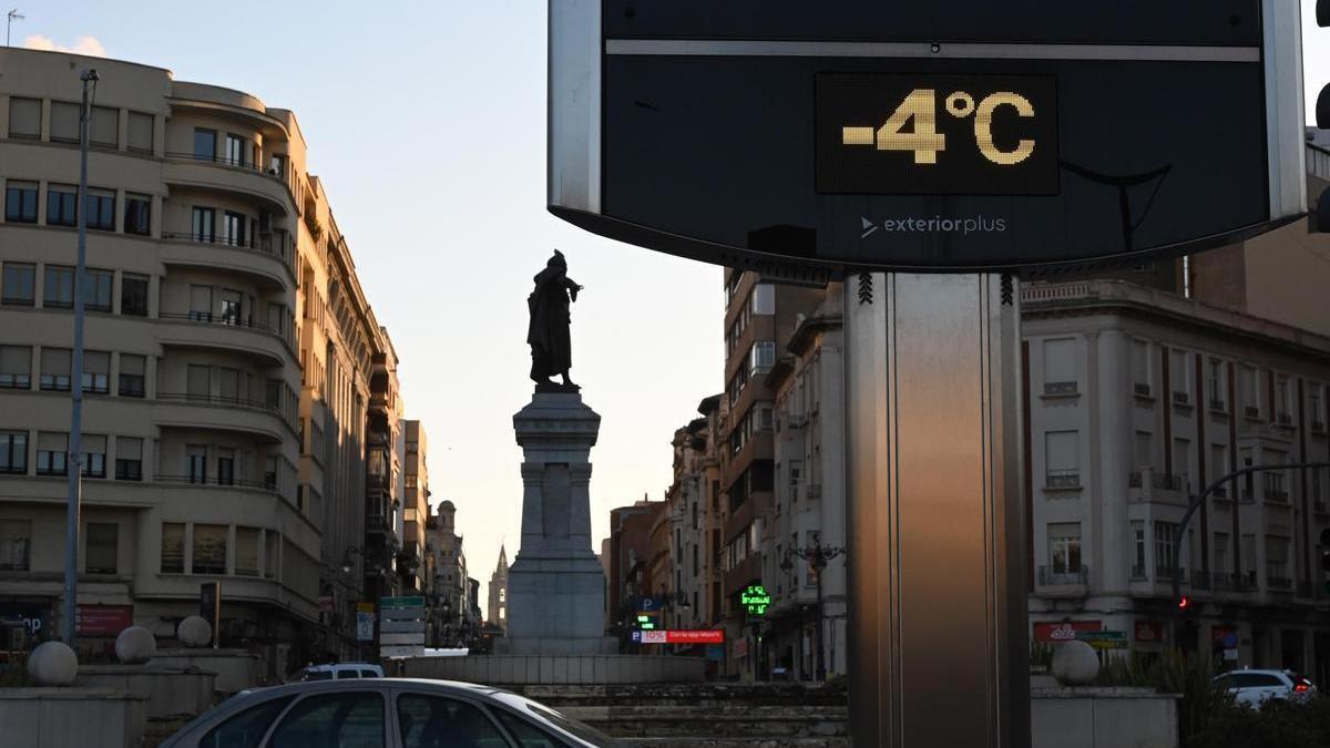 Termómetro urbano en la ciudad de León esta semana.