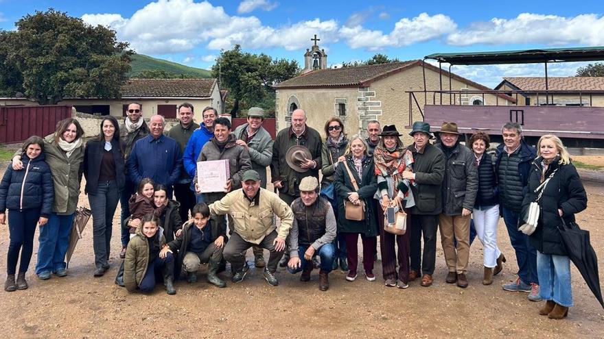 La peña Eduardo Dávila Miura, de visita en Tamames
