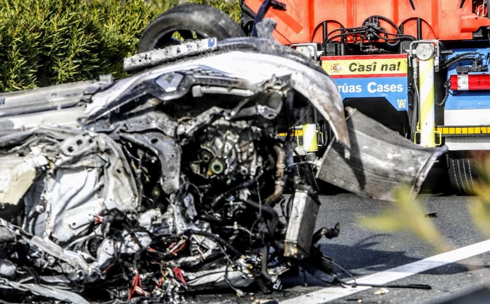 Un conductor en dirección contraria causa un accidente con dos muertos en la A-7 en Tibi