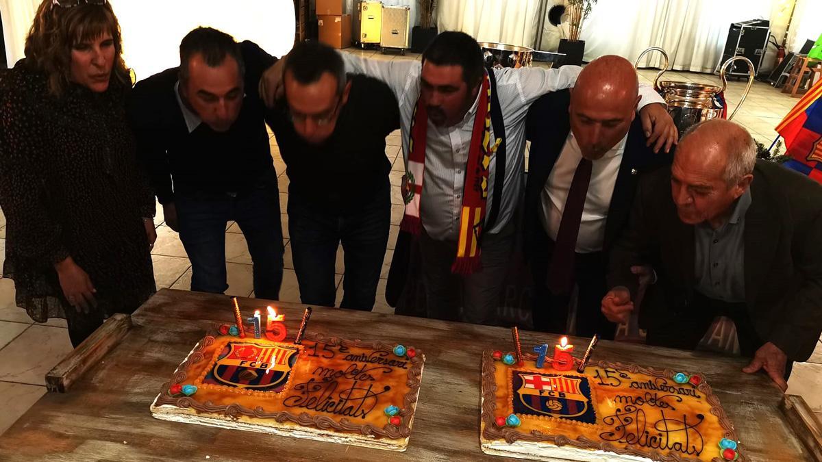 Soplando las velas del 15º aniversario de la PB Constantí