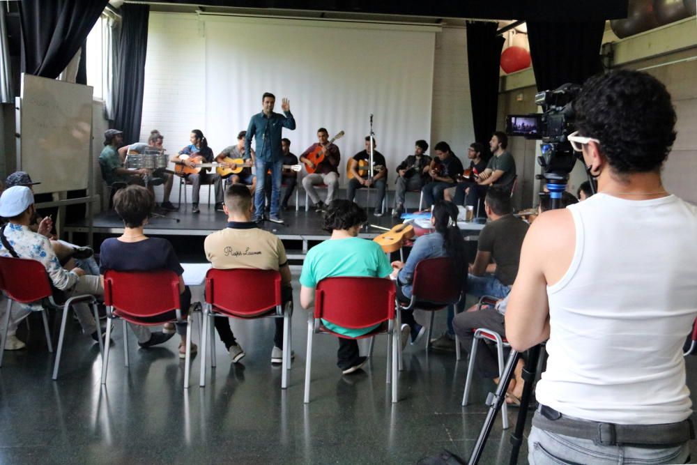 Assajos del grup Flamencat al centre cívic de la Font de la Pólvora