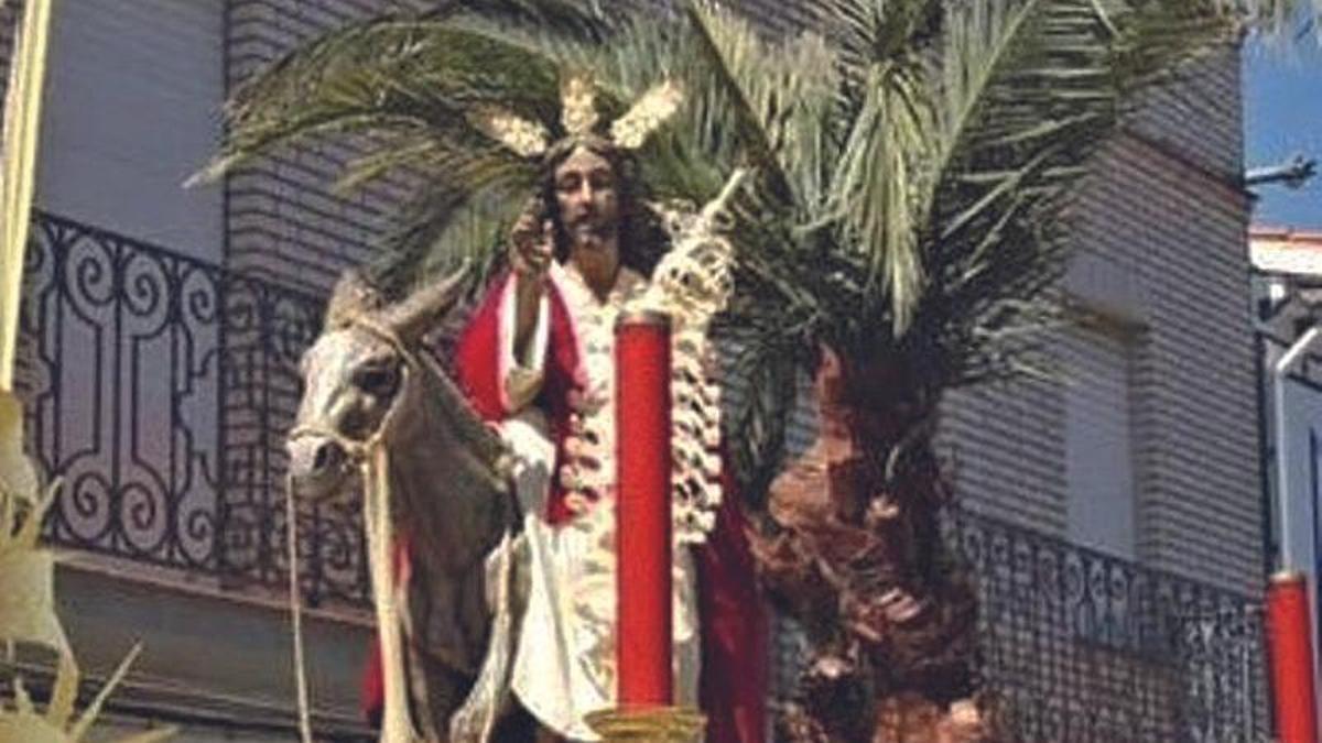 JESÚS EN SU ENTRADA EN JERUSALÉN   EN LA MAÑANA DEL DOMINGO DE RAMOS.