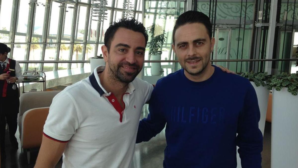 Xavi y Sergio tienen una muy buena relación pese a ser rivales