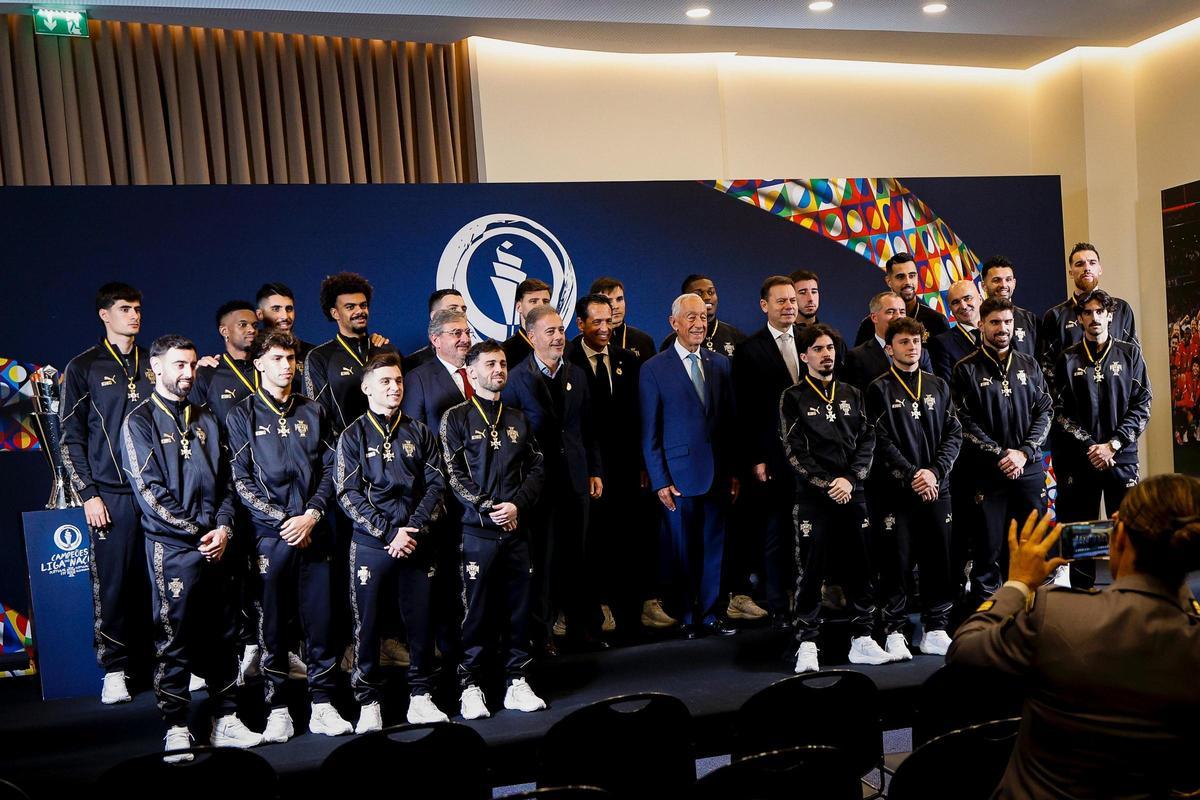 El presidente de Portugal, con la selección