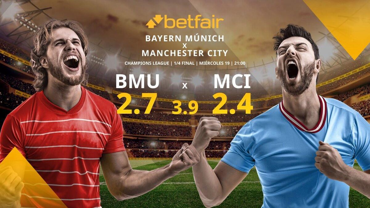 Bayern de Múnich vs. Manchester City FC: alineaciones, horario, TV, estadísticas y pronósticos
