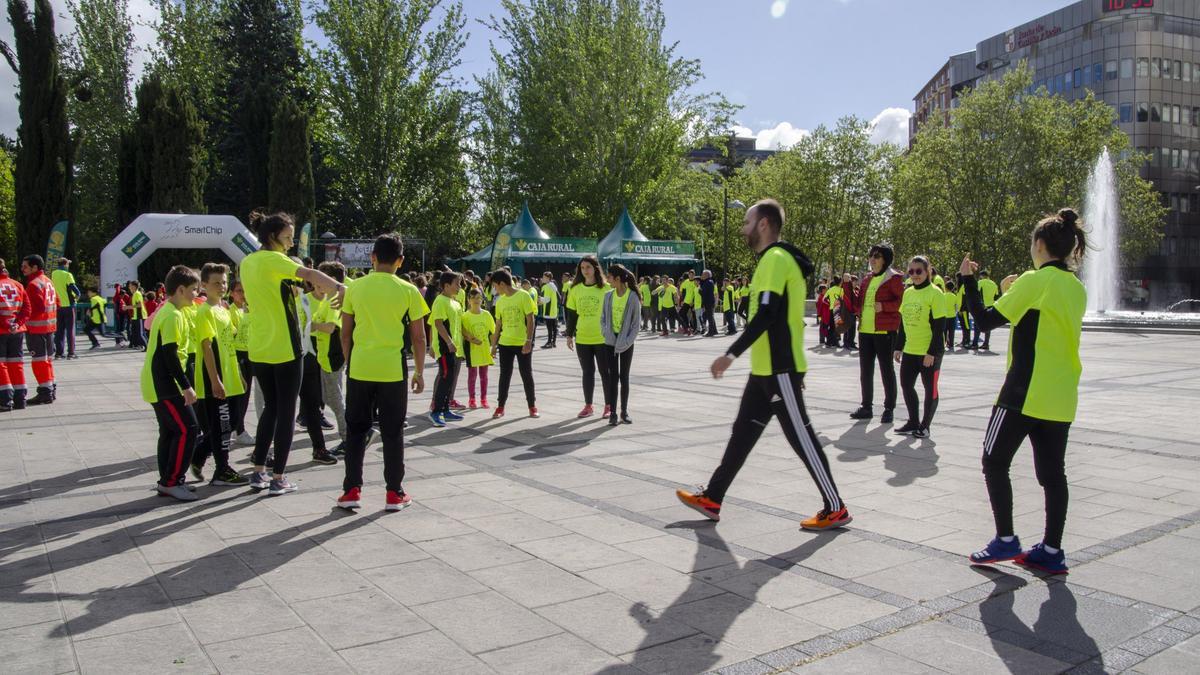 Niños en La Marina, durante la edición de Educación Física en la Calle en 2019