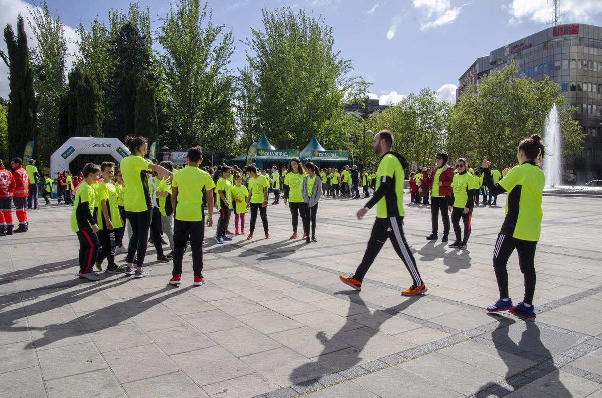 Niños en La Marina, durante la edición de Educación Física en la Calle en 2019