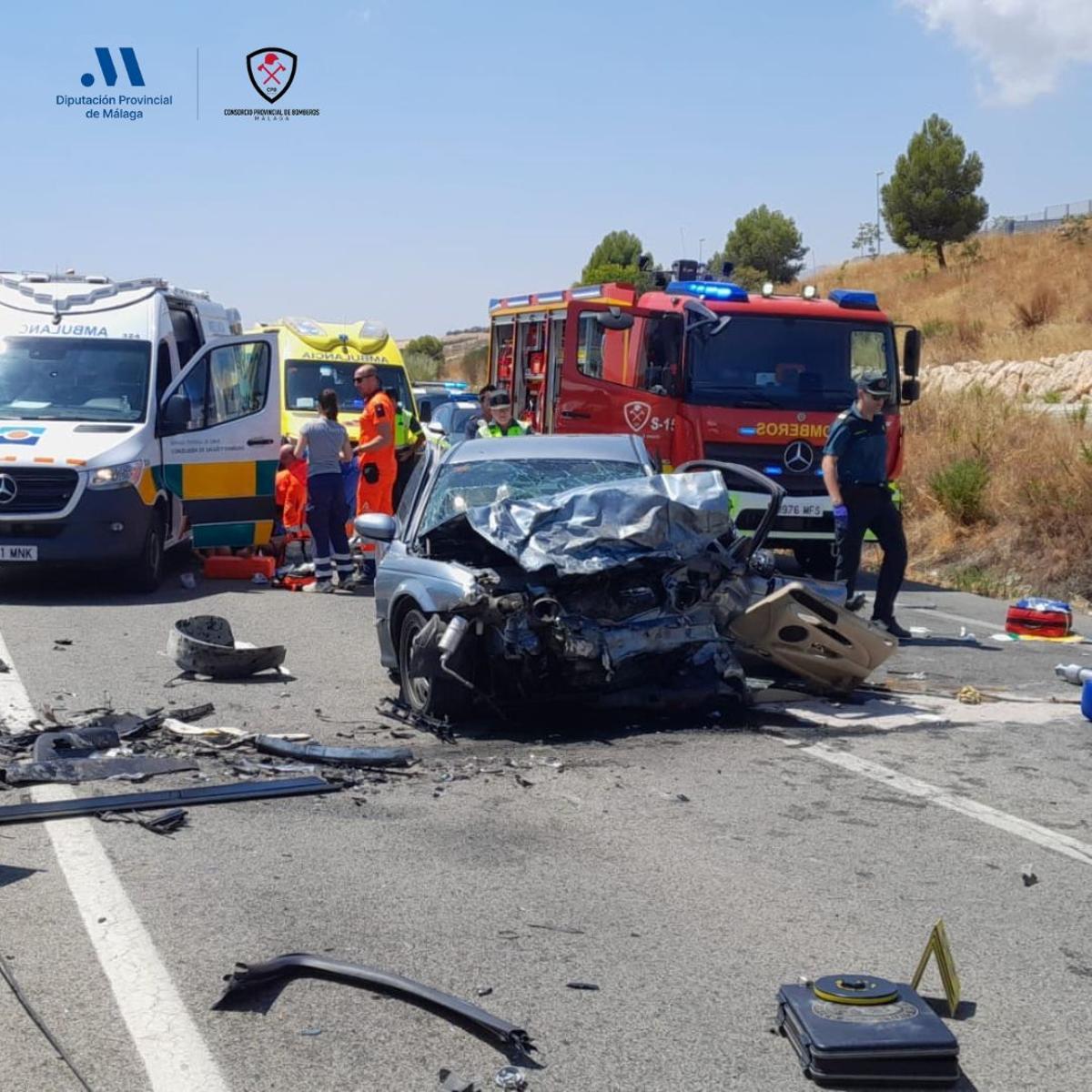 Accidente de tráfico en Casabermeja