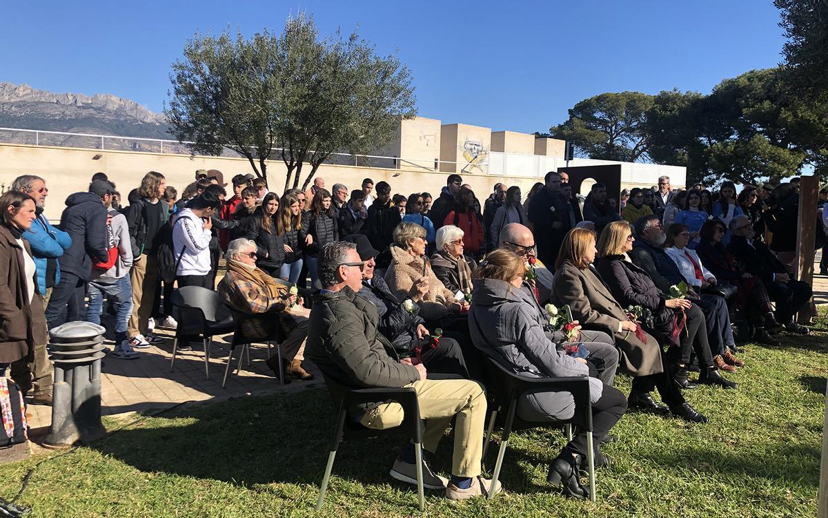 Un momento del homenaje a los alteanos víctimas de los nazis.