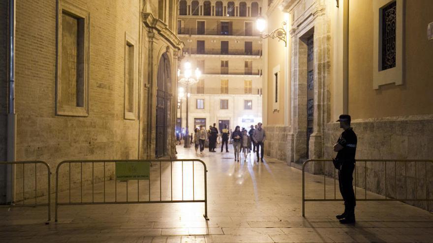 Dispositivo policial en Halloween el año pasado.