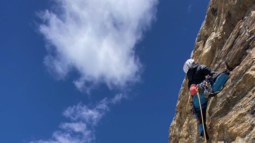 Un dels moments de l’ascens al Latok Thumb (Pakistan). | CEDIDA