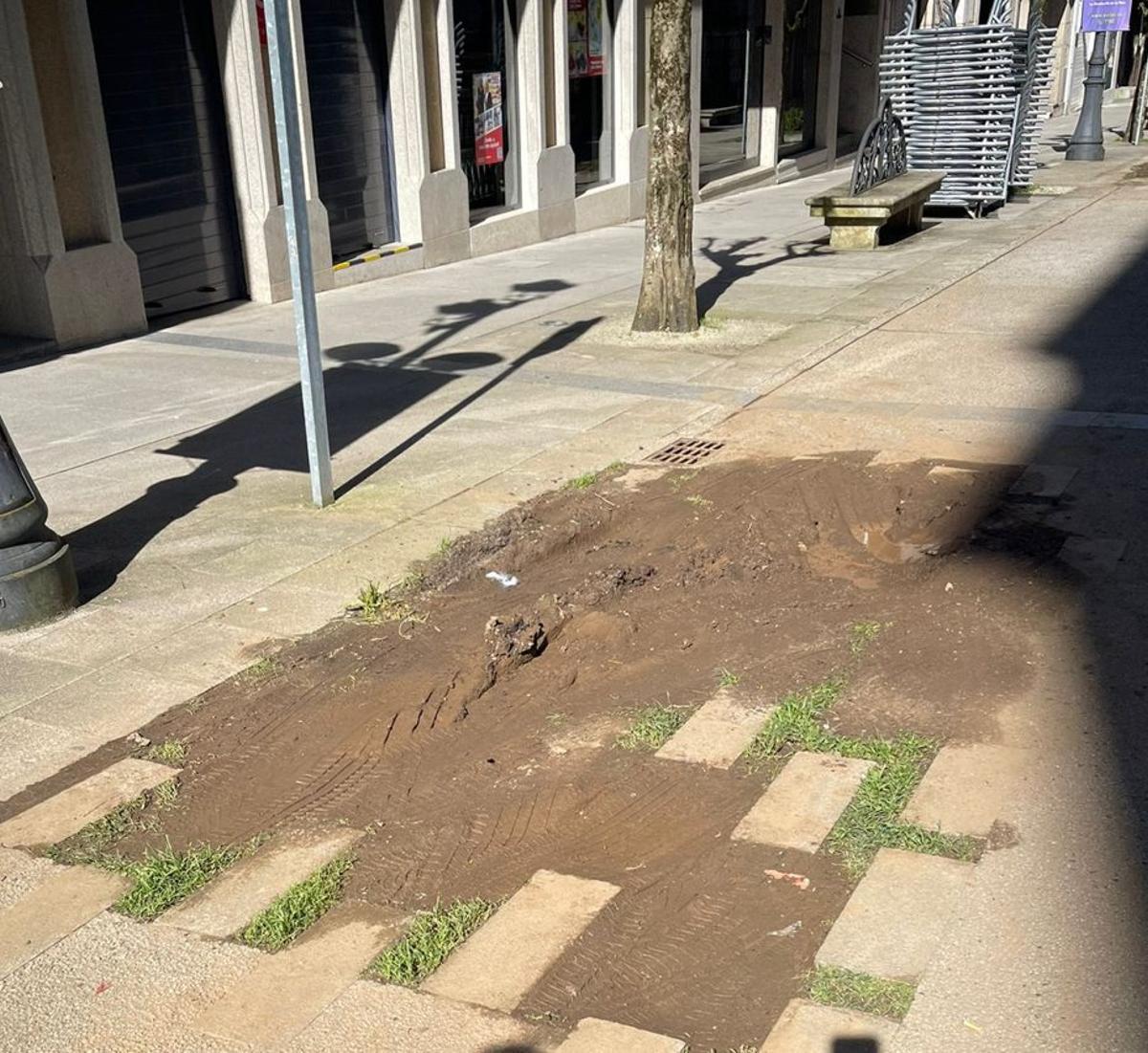 Uno de los elementos orgamentales afectados. | R.L.C.