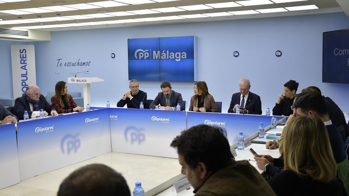 Reunión del PP de Málaga celebrada esta semana.