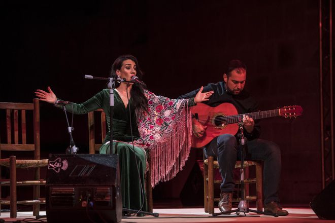 GALERÍA | Así fue la actuación de Tamara Alegre en el festival flamenco de Cáceres