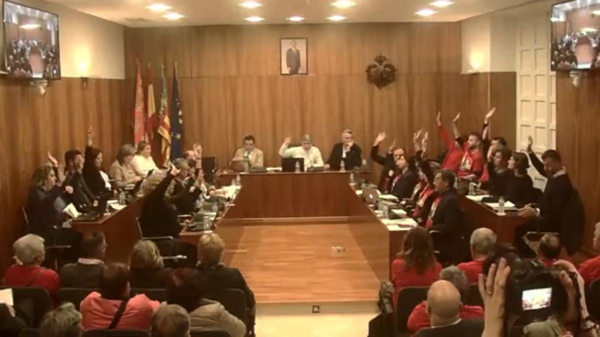 PP, PSOE, Cambiemos y Ciudadanos votando en contra de la moción de Vox para expulsar a inmigrantes