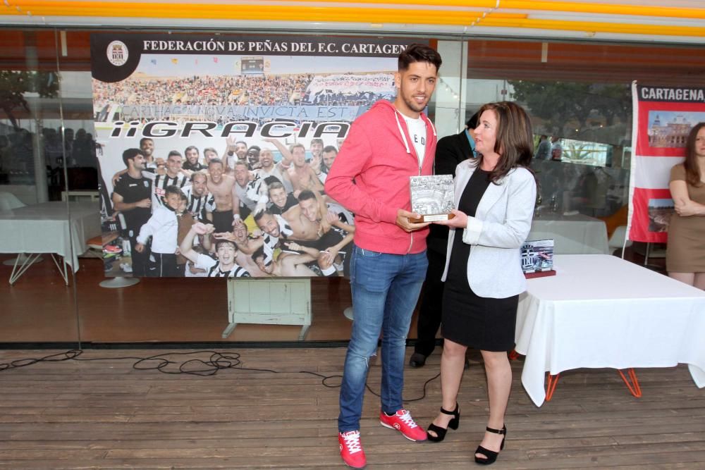 La Federación de Peñas del FC Cartagena ha elegido a Sergio Jiménez como mejor jugador de la temporada