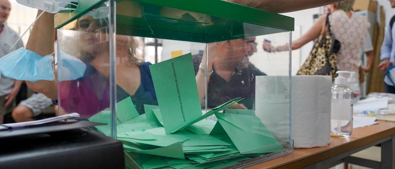 Una imagen de la jornada electoral andaluza.