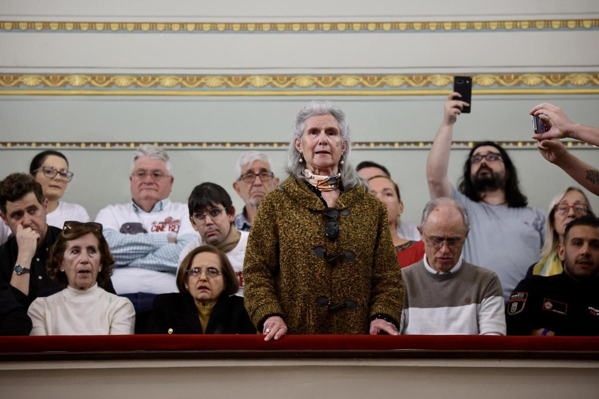 Integrantes del movimiento social Cine Rex Vivo ocuparon un palco del Pleno
