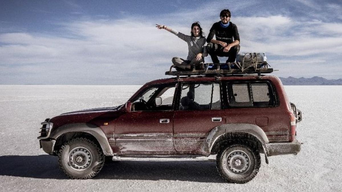 Pablo Aznar y Leticia Gómez en uno de sus viajes antes de la llegada de la pandemia.