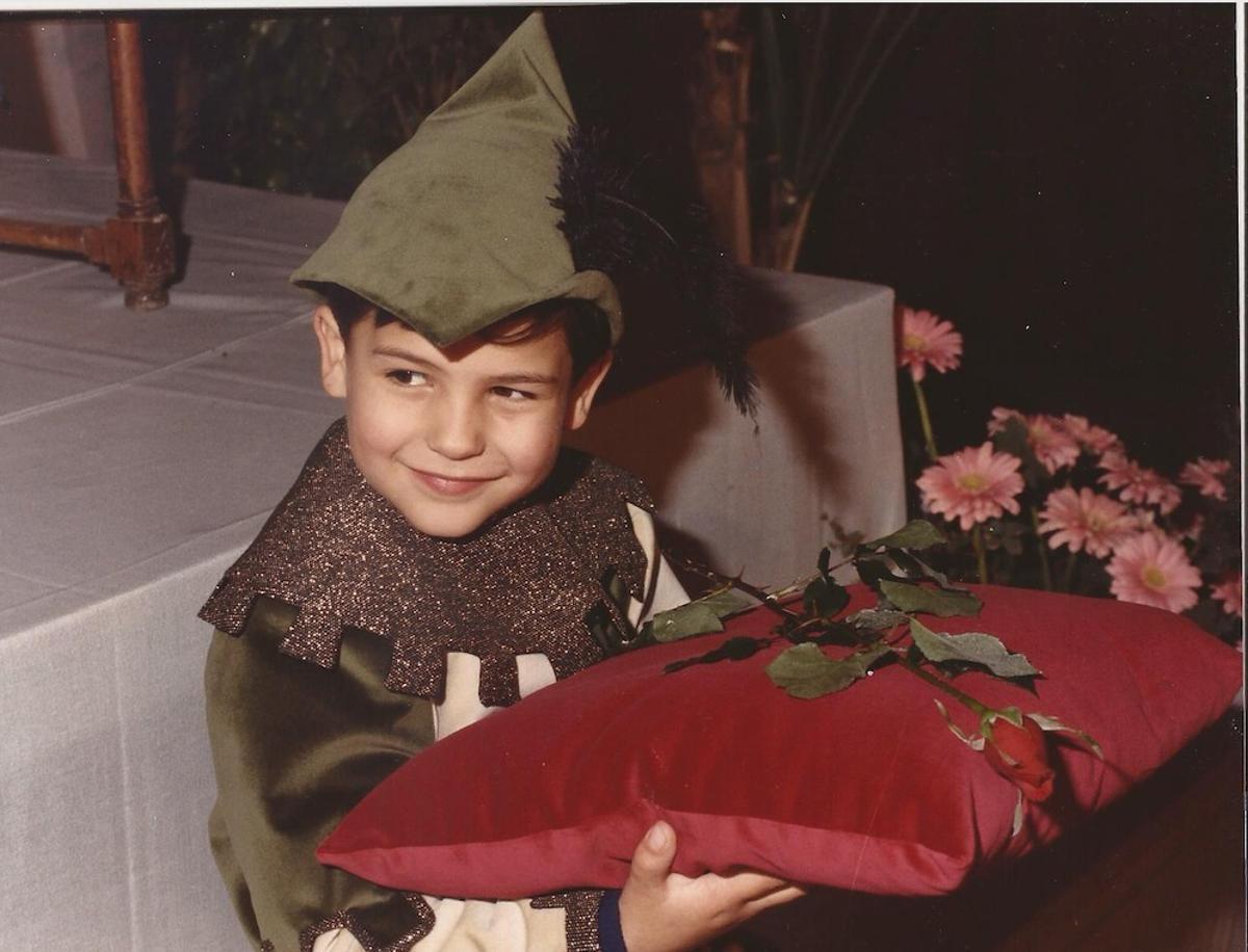 Garcés cuando fue paje de Na Violant, María Llopis.