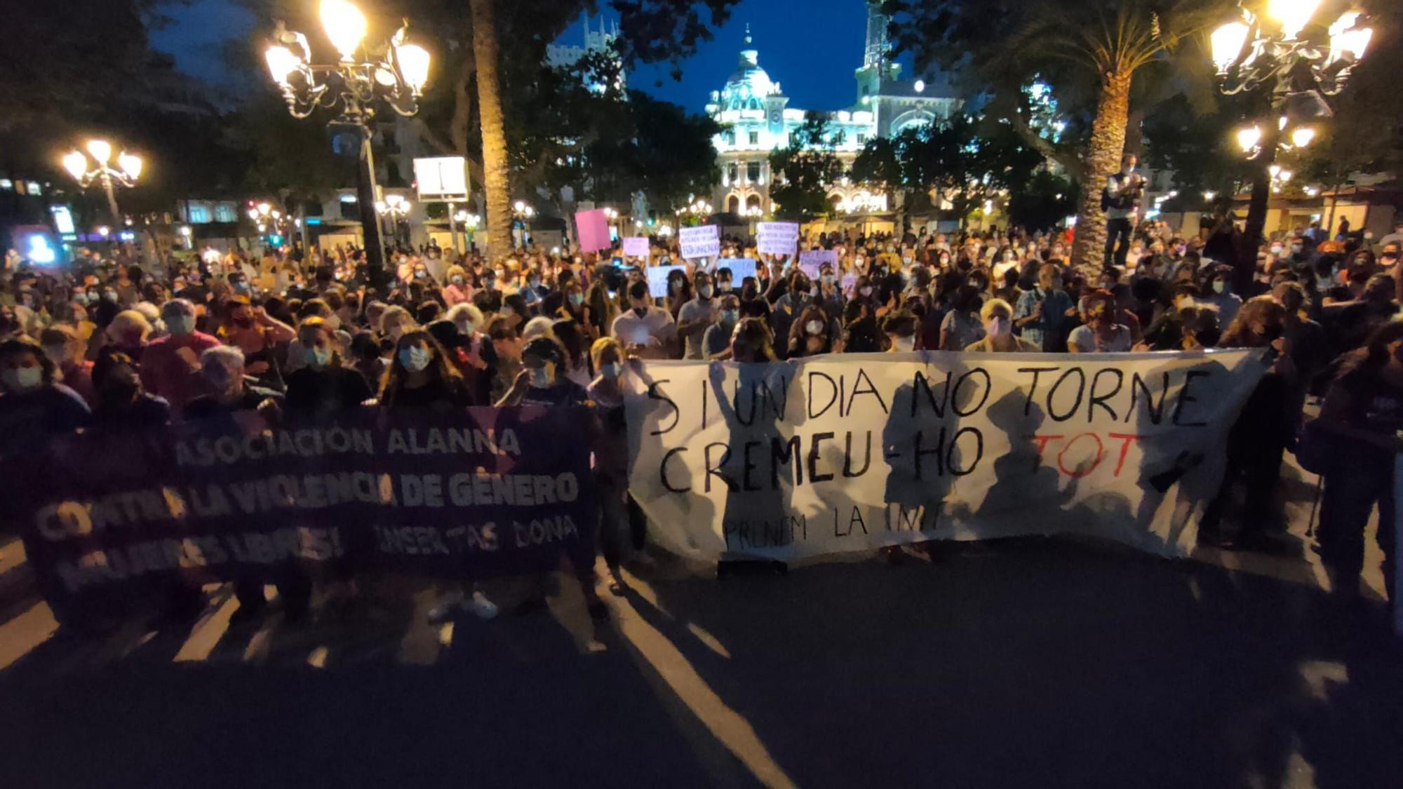 Protesta en València contra la violencia machista