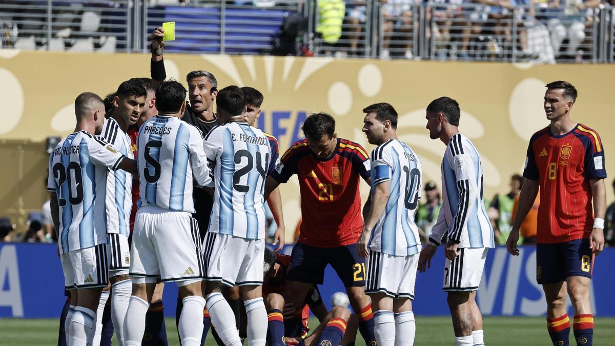 Una imatge de la final del Mundial entre Argentina i Espanya que es va disputar la setmana passada a Nova York.