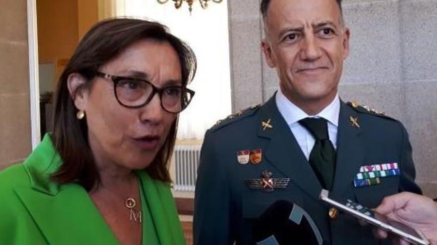 La subdelegada del Gobierno presenta al nuevo comandante de la Guardia Civil en Pontevedra