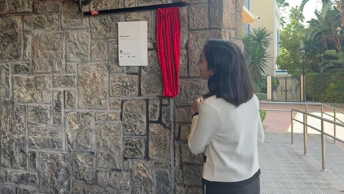 Un momento del acto de reconocimineto al Hotel Pes Espada.